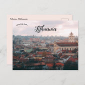 Blick auf Vilnius Litauen Postkarte (Vorne/Hinten)