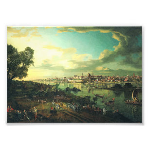 Blick auf Warschau von Praga von Bernardo Bellotto Fotodruck
