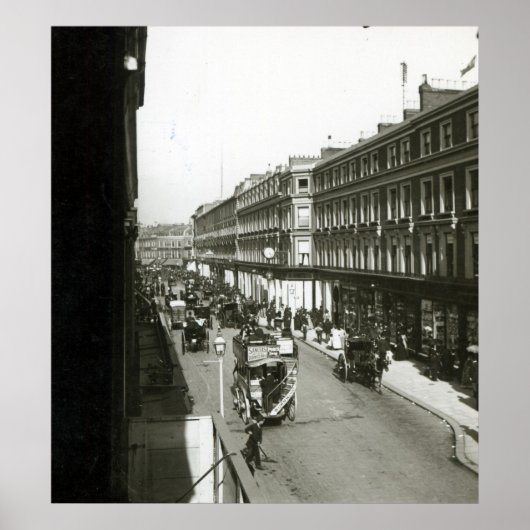 Blick auf Westbourne Grove, London Poster (Vorne)