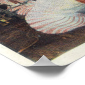 Blick auf Whale Jäger, die sich auf Wal zurückzieh Poster (Ecke)