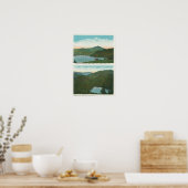 Blick auf Whiteface Mt von Signal Hill, Herz Poster (Küche)