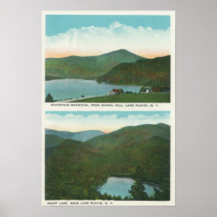 Blick auf Whiteface Mt von Signal Hill, Herz Poster