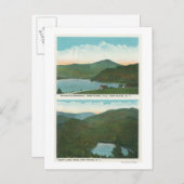Blick auf Whiteface Mt von Signal Hill, Herz Postkarte (Vorne/Hinten)