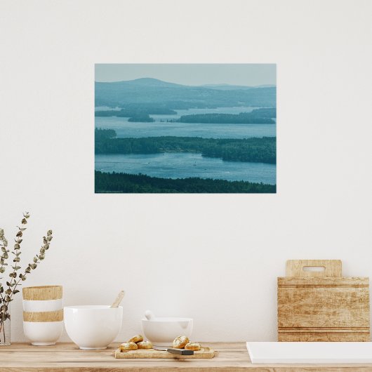 Blick auf Winnipesaukee Poster (Küche)