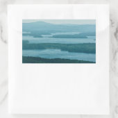 Blick auf Winnipesaukee Rechteckiger Aufkleber (Tasche)
