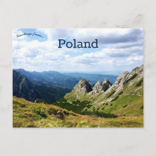 Blick auf Zakopane Polen Postkarte