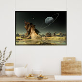 Blick auf Zuhause Poster (Küche)