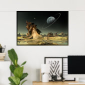 Blick auf Zuhause Poster (Heimbüro)