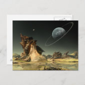 Blick auf Zuhause Postkarte (Vorne/Hinten)