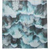 Blick aufs Meer Duschvorhang (Vorderseite)