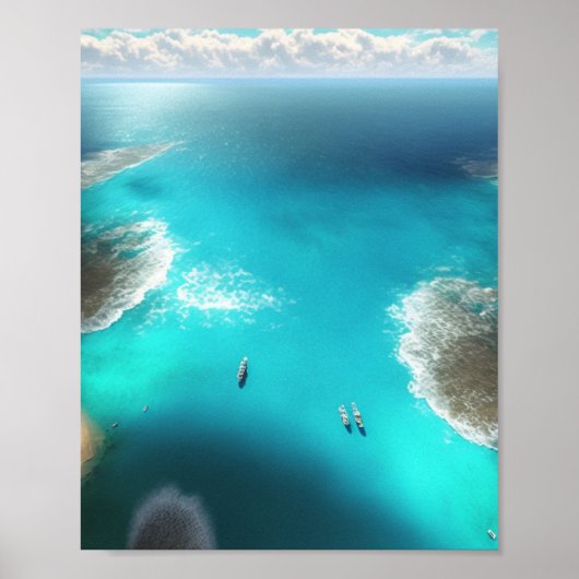 Blick aufs Meer Poster (Vorne)