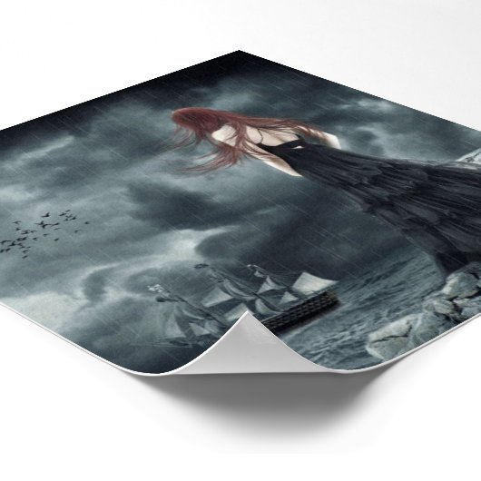 Blick aufs Meer Poster (Ecke)