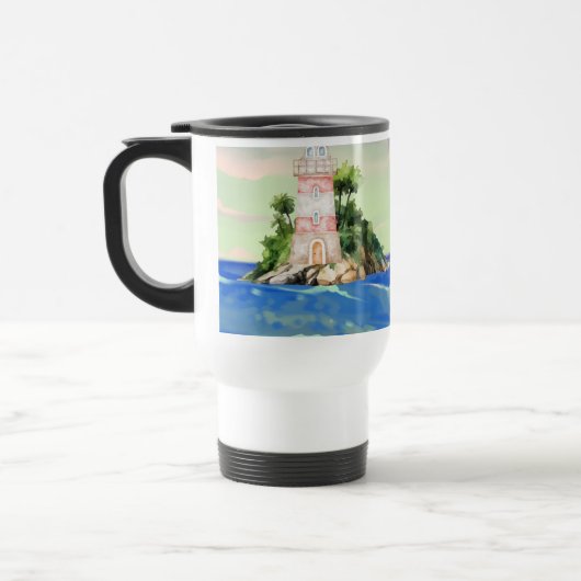 Blick aufs Meer Reisebecher (Links)