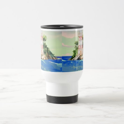 Blick aufs Meer Reisebecher (Mittel)