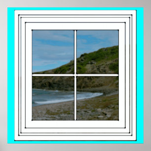 Blick aus dem Fenster Poster