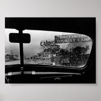 Blick aus dem Fenster Poster