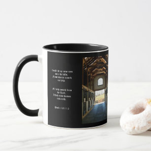 Blick aus Kentucky von der Scheune, Psalm 121:1-2 Tasse