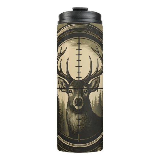 Blick der Jäger, Waldziel Thermosbecher (Vorderseite)