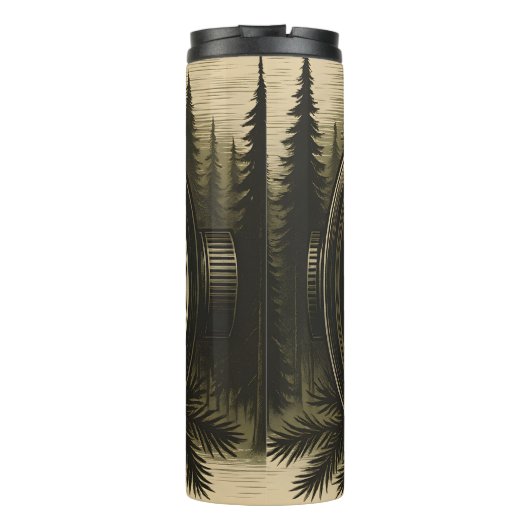 Blick der Jäger, Waldziel Thermosbecher (Rückseite)