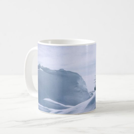 Blick der Schiffs-Ausdauer die Antarktis Kaffeetasse (Vorderseite Links)