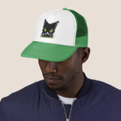 Blick der schwarzen Katze Truckerkappe (Beispiel)