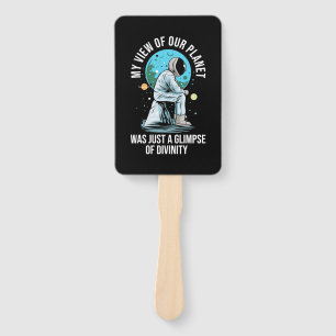 Blick des Astronauten auf unseren Planeten Fächer