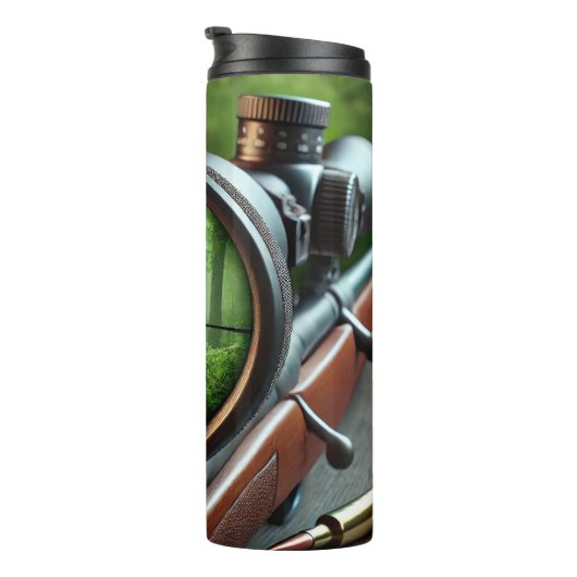 Blick des Jägers im Herbstwald Thermosbecher (Nach rechts gedreht)