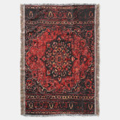 Blick des persischen Teppichs auf dem Rose Decke (Vorderseite Vertikal)