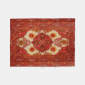 Blick des persischen Teppichs in der kupfernen Fleecedecke (Vorderseite (Horizontal))