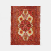 Blick des persischen Teppichs in der kupfernen Fleecedecke (Vorderseite)