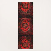 Blick des persischen Teppichs in der Rose tönte Yogamatte (Rückseite)