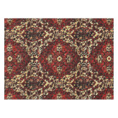 Blick des persischen Teppichs in dunkelrotem und Tischdecke (Vorderseite (Horizontal))