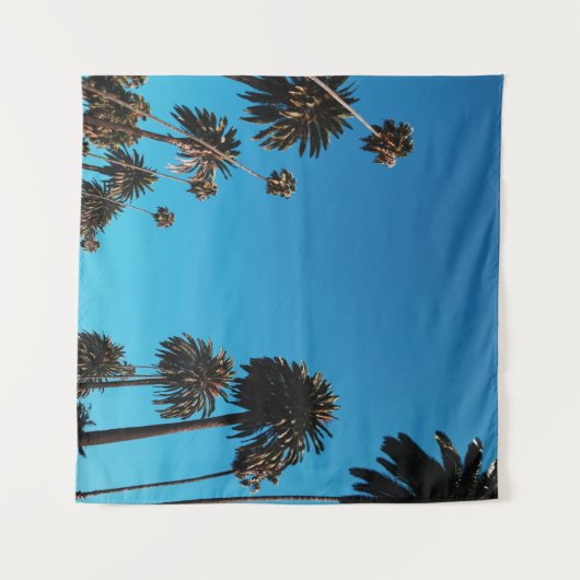 Blick des Wurms auf Bäume Wandteppich (Vorderseite (Horizontal))