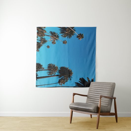 Blick des Wurms auf Bäume Wandteppich (Beispiel (Horizontal))