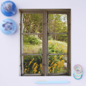 Blick durch altes Fenster Flyer (Einzeln)
