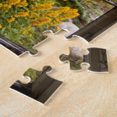 Blick durch altes Fenster Puzzle (Seite)