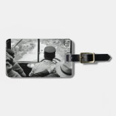 Blick durch das französische Busfenster 1939 Frank Gepäckanhänger (Vorderseite horizontal)