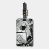 Blick durch das französische Busfenster 1939 Frank Gepäckanhänger (Vorderseite vertikal)