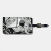 Blick durch das französische Busfenster 1939 Frank Gepäckanhänger (Rückseite horizontal)