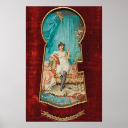 Blick durch das Keyhole von Hans Zatzka Poster (Vorne)
