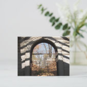 Blick durch den Ruin Postkarte (Stehend Vorderseite)