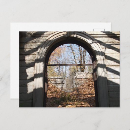 Blick durch den Ruin Postkarte (Vorne/Hinten)