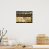 Blick durch den Zaun Poster (Küche)