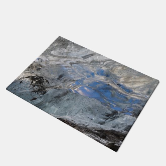 Blick durch dicken Eis Fußmatte (Schrägansicht)