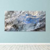 Blick durch dicken Eis Leinwanddruck (Insitu (Holzboden))