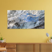 Blick durch dicken Eis Leinwanddruck (Insitu (Wohnzimmer))