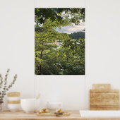 Blick durch die Bäume Poster (Küche)