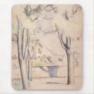 Blick durch die Bäume von Paul Cezanne, Vintage-Ku Mousepad