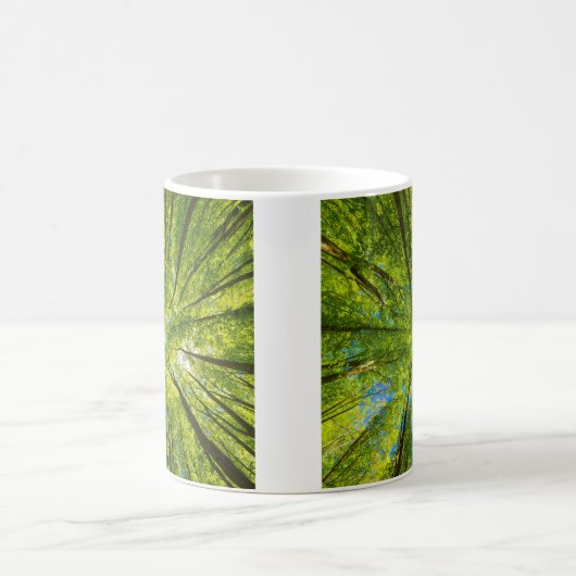 Blick durch grüne Blätter Kaffeetasse (Mittel)