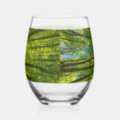 Blick durch grüne Blätter Weinglas Ohne Stiel (Rechts)